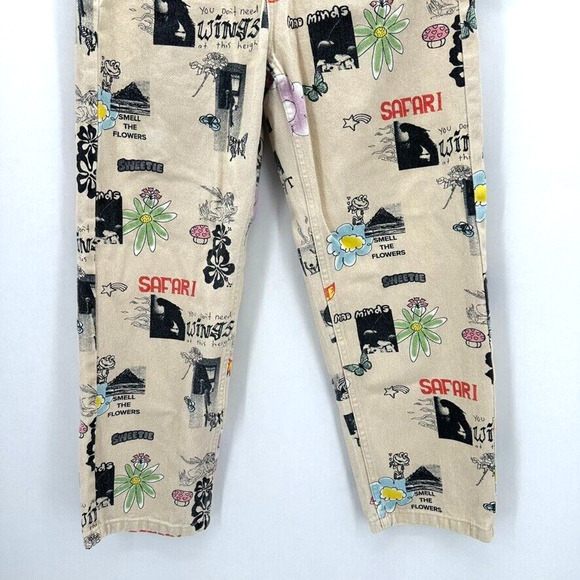 UO M/SF/T Mad Minds Heavenly People Painter Jeans Size‎ 28 Ivory Relaxed Skater - Picture 4 of 12